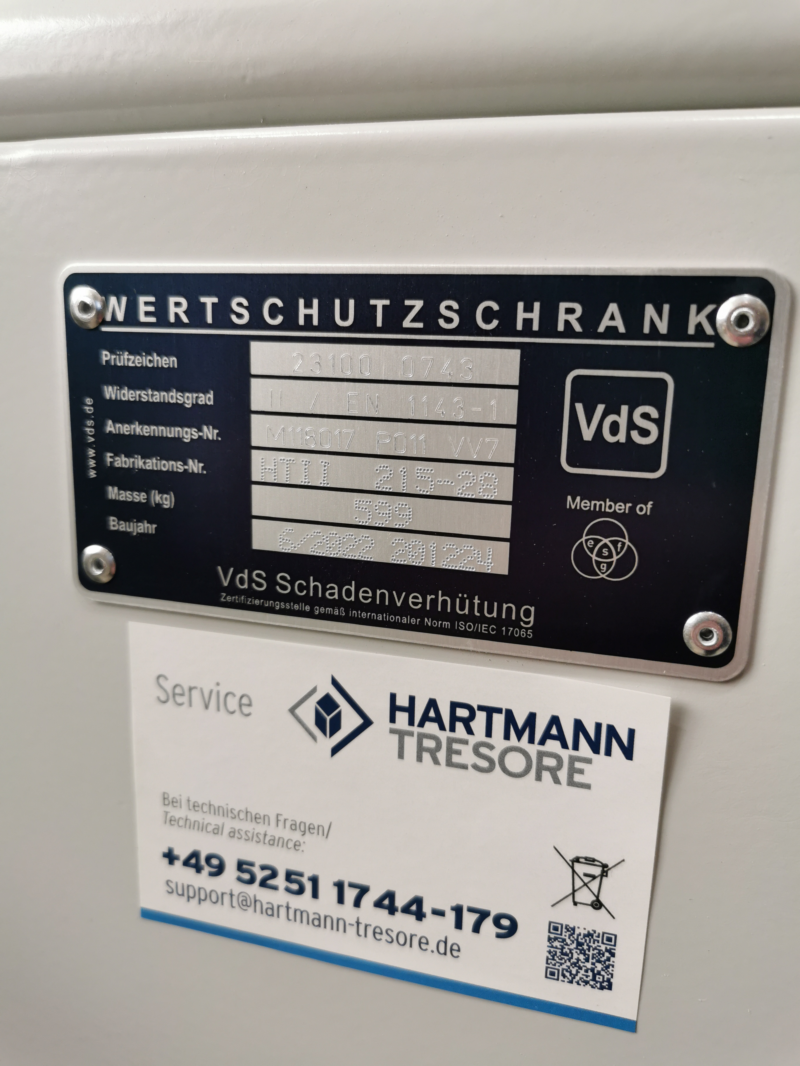 HTII 215-28 Wertschutzschrank