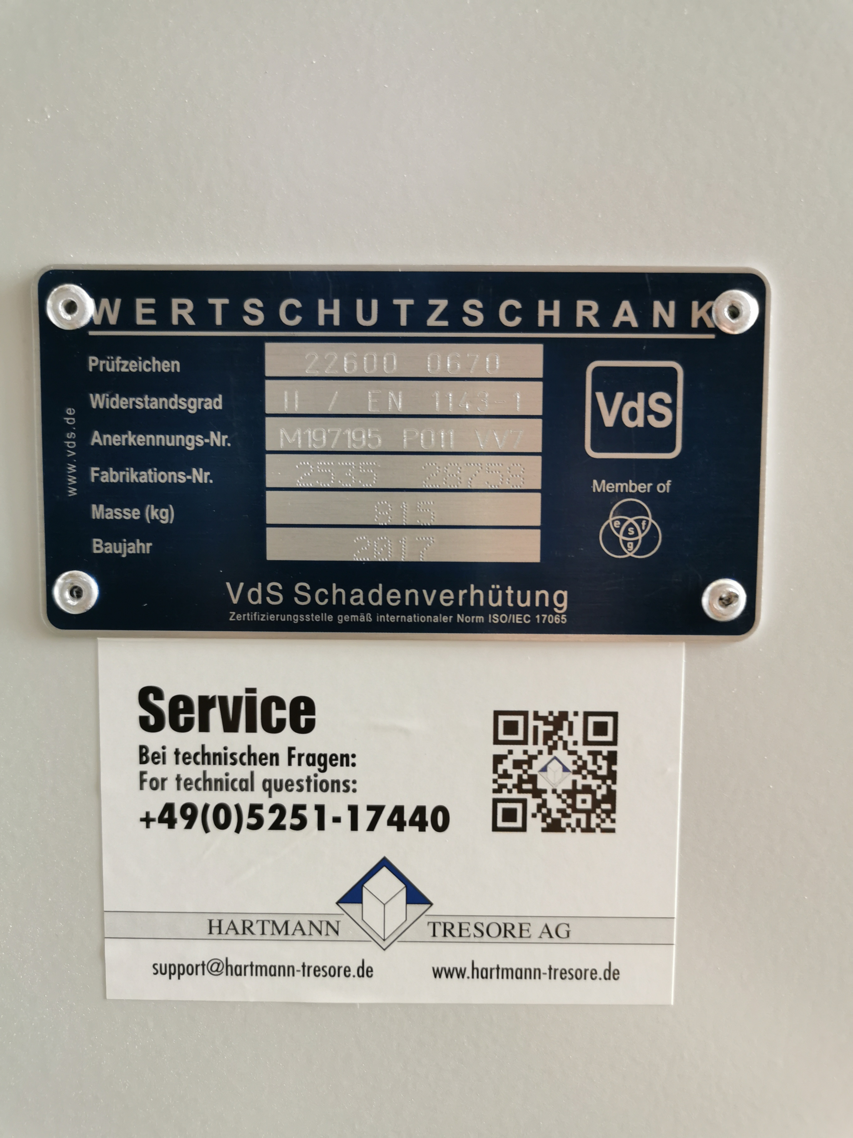 HTII 215-09 Wertschutzschrank