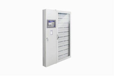 Elektronischer Schlüsselschrank mit Touch-Display und Glastür für die Schlüsselverwaltung