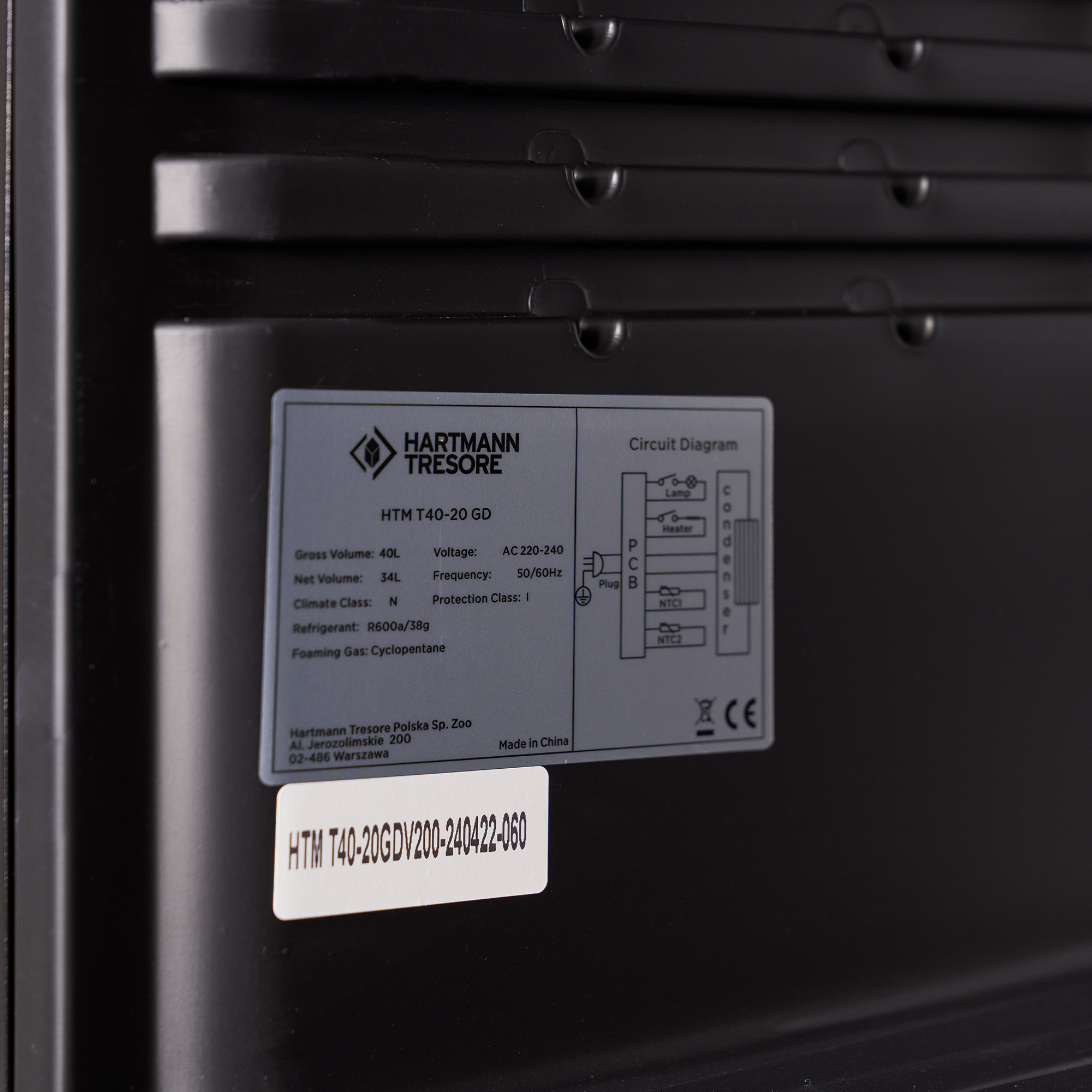 HTM TB40-20 Hartmann Minibar mit Glastür
